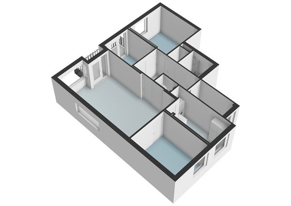 Floorplan - Kennedylaan 30, 2324 EW Leiden